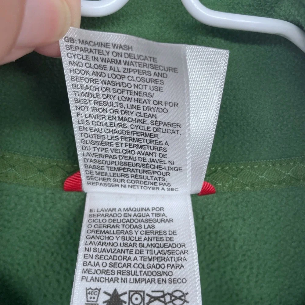 Green The North Face Full Zip‎ Fleece Jacket Womens Small Polyester Outdoors